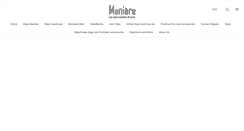 Desktop Screenshot of maniereaccessories.com